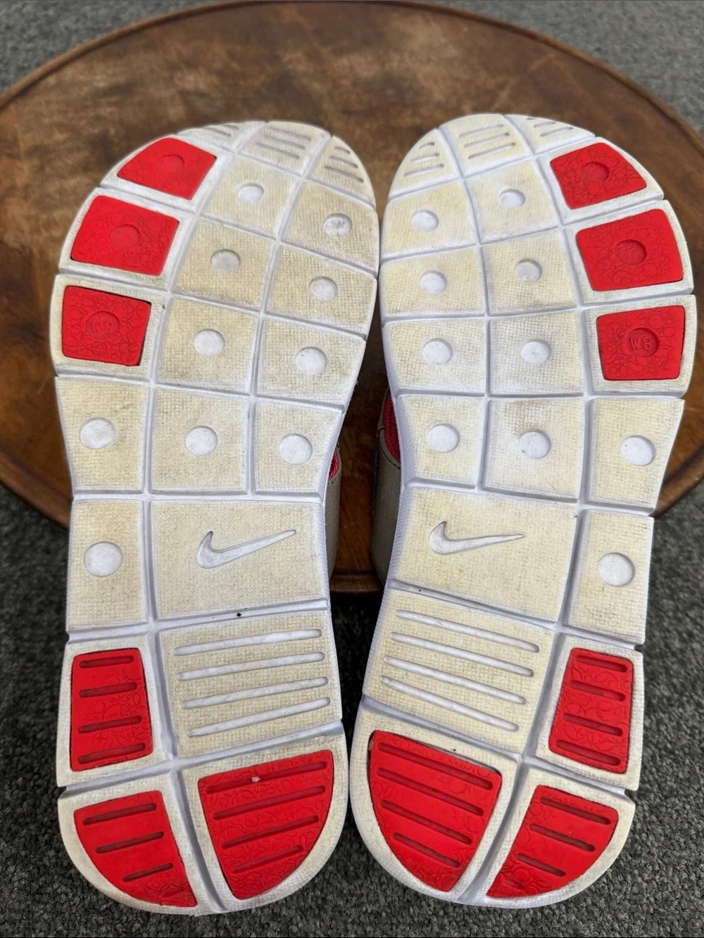 Nike Sandals Wm 8 Gold Pink Comfort Footbed Flip Flops Thong Foam Cushion